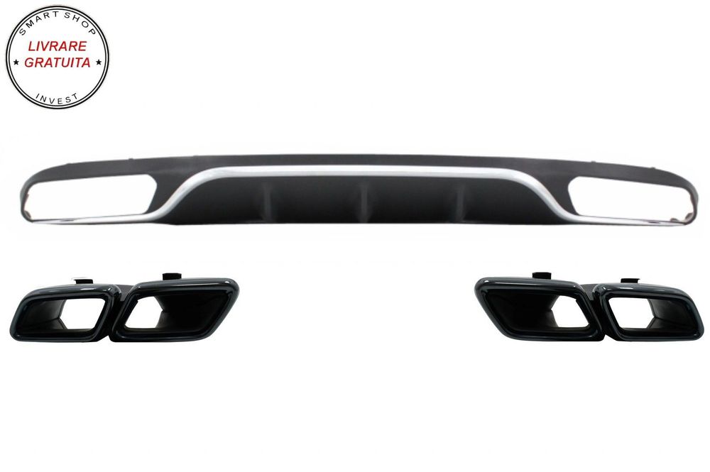 Difuzor Bara Spate cu Ornamente Tobe Mercedes E-Class W213 S213 Standard (2016-201- livrare gratuita