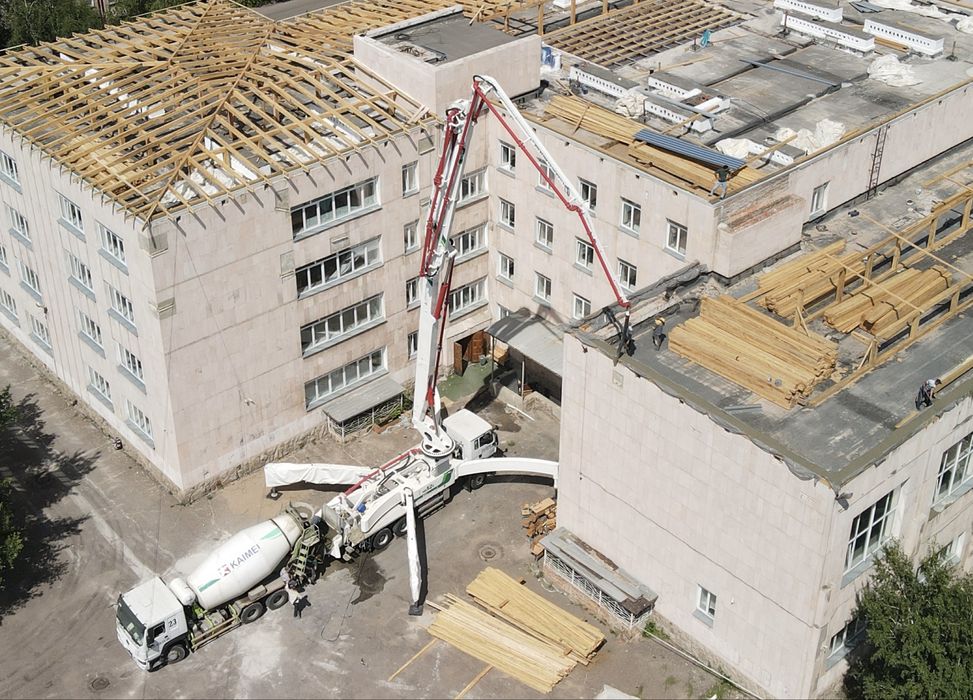 Услуги автобетононасоса