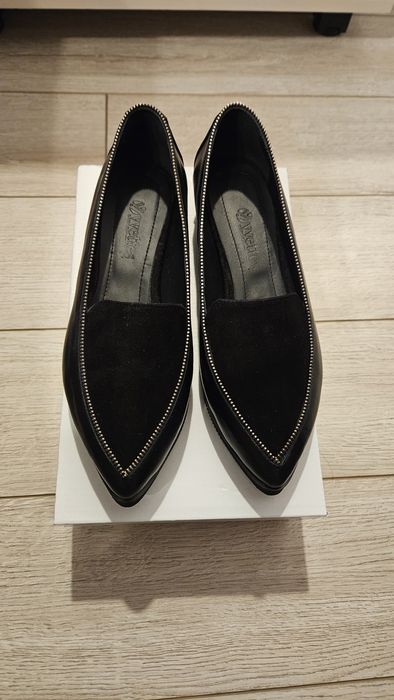 Mocasini culoare negru 38