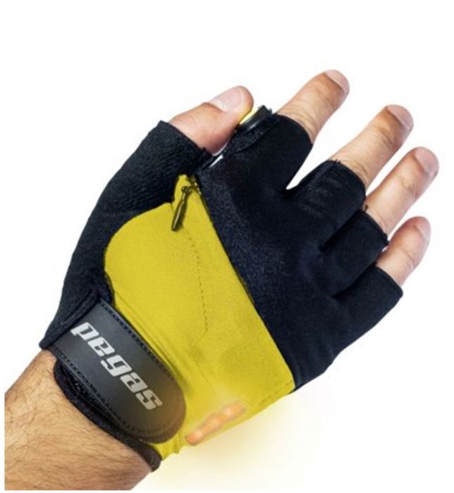 Manusi Pegas cu semnal Led, Rosu / Galben, M/L