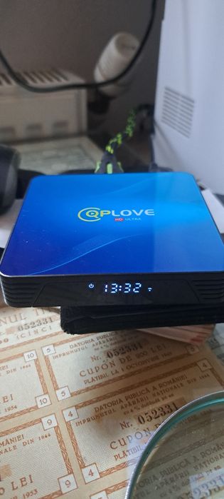 4Gb 128GB TV Android 10.0 QPLOVE Smart Box 4K Quad-Core 64-Bit H.265