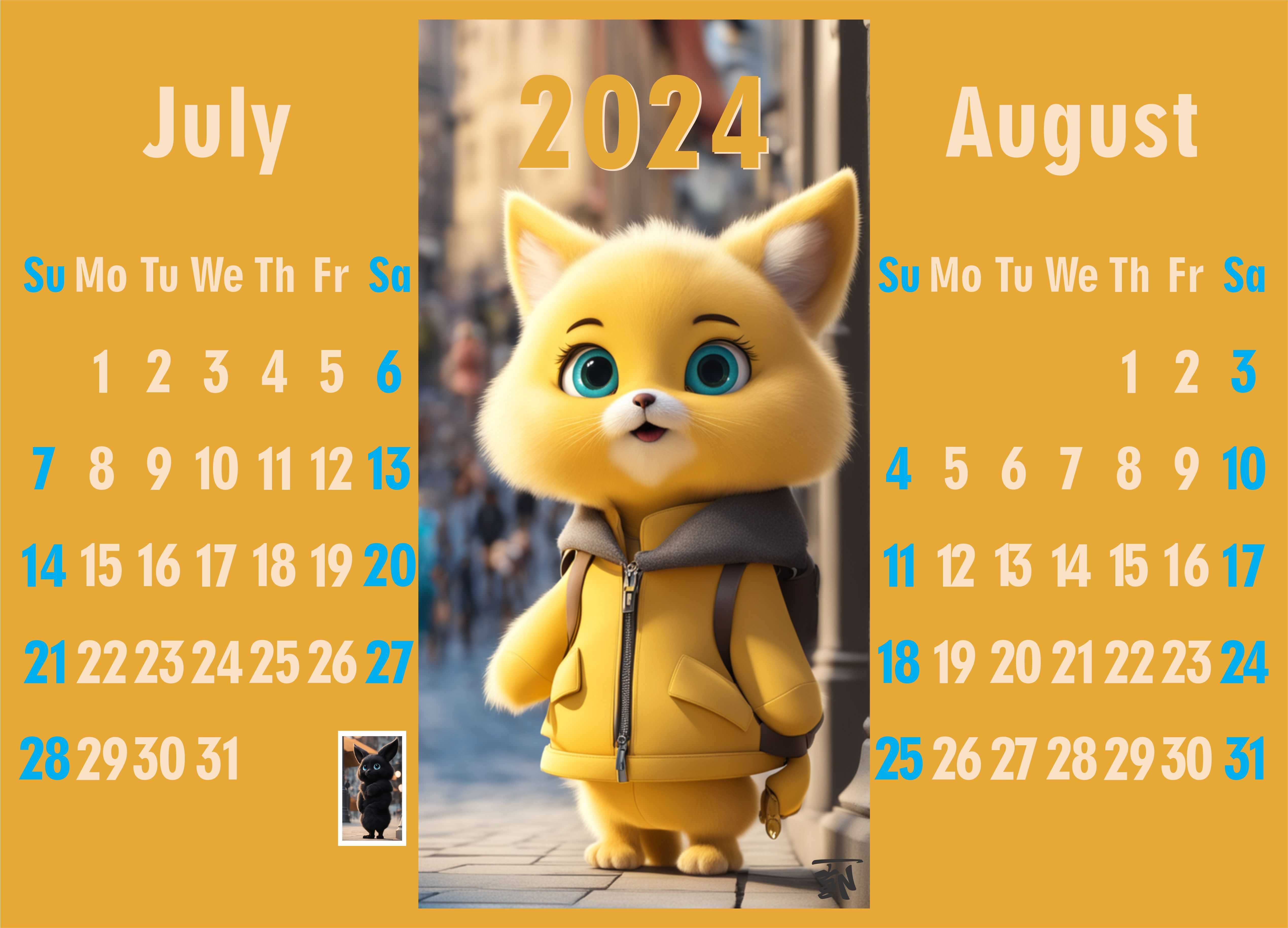 Calendar ilustrat 2024