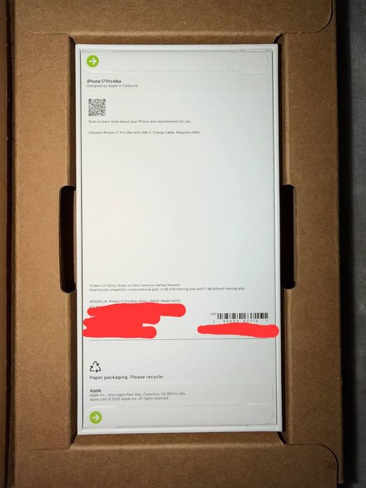 iPhone 17 Pro Max 256GB Silver LLA