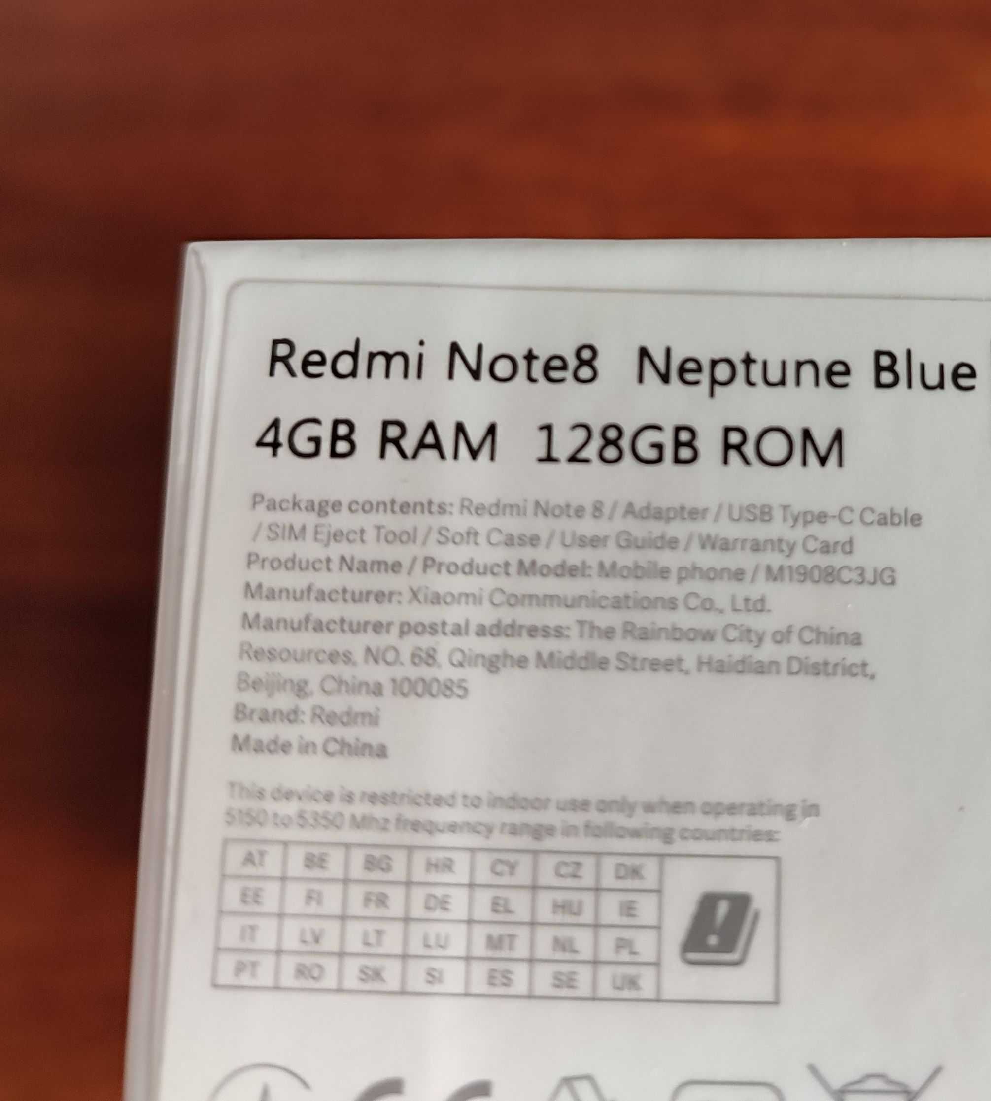 Xiaomi Redmi Note 8 128 ГБ Neptune Blue