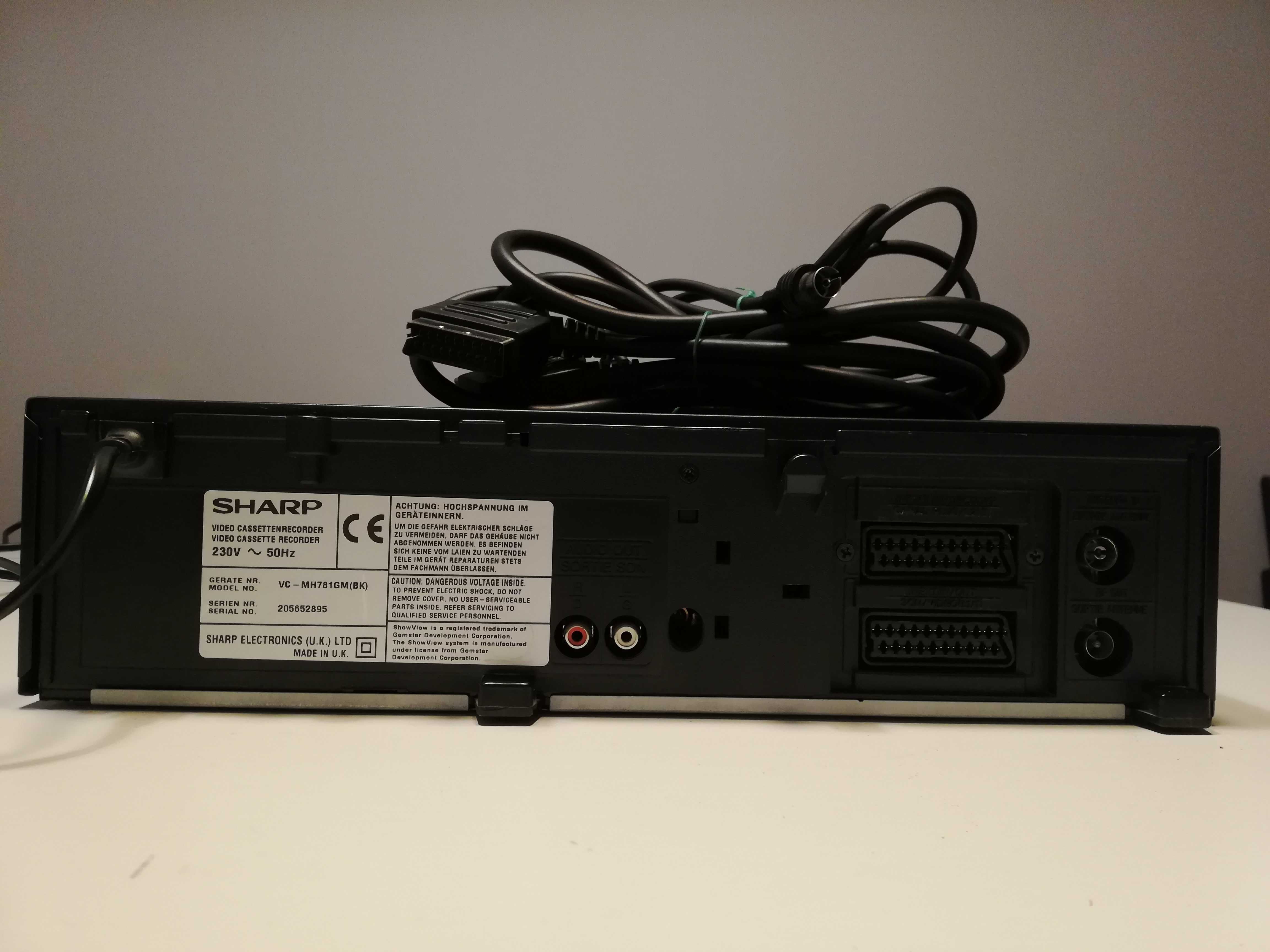 Video Cassette Recorder SHARP VC-MH781GM - VHS/Impecabil/UK/Telecom