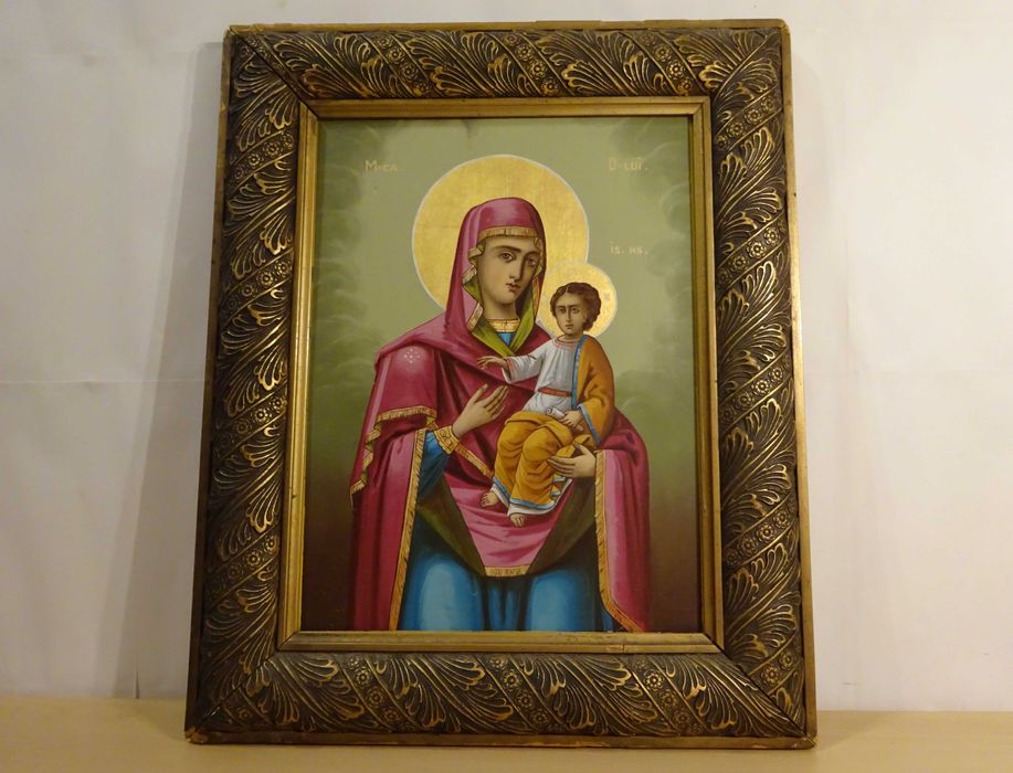 Icoana pe lemn, “Maica Domnului cu Pruncul - Calauzitoarea”