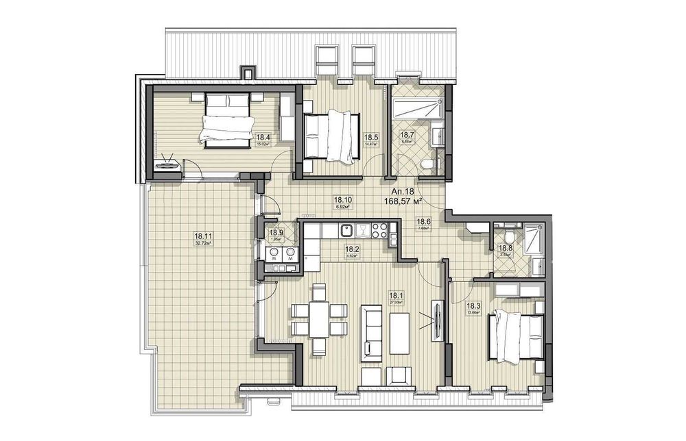 Продава се Четиристаен апартамент в София, Бъкстон - 168 кв.м за 1867 €/кв.м - Снимка #10