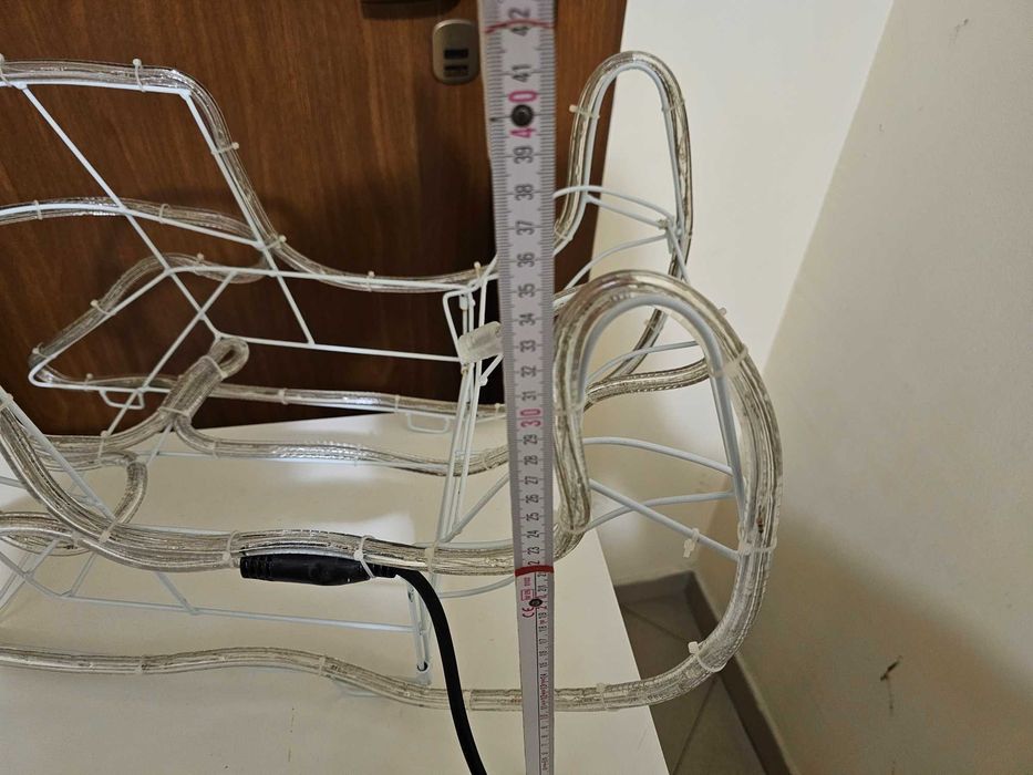 Еленче със шейна LED коледна украса