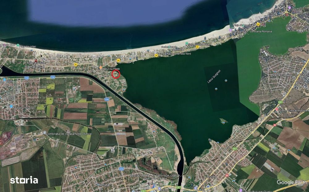 teren de vanzare Mamaia Sat malul lacului Siutghiol