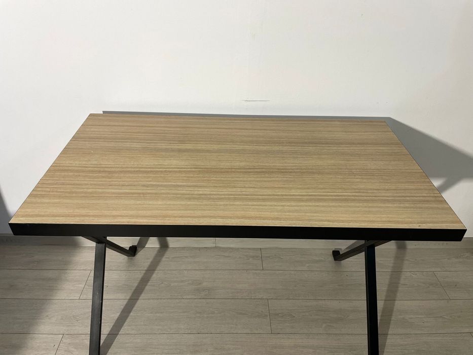 Masă cu Structură Metalică, foarte Solidă, 130X70 cm; Birou
