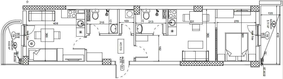 Продава се Тристаен апартамент в София, Студентски град - 102 кв.м за 2304 €/кв.м - Снимка #9