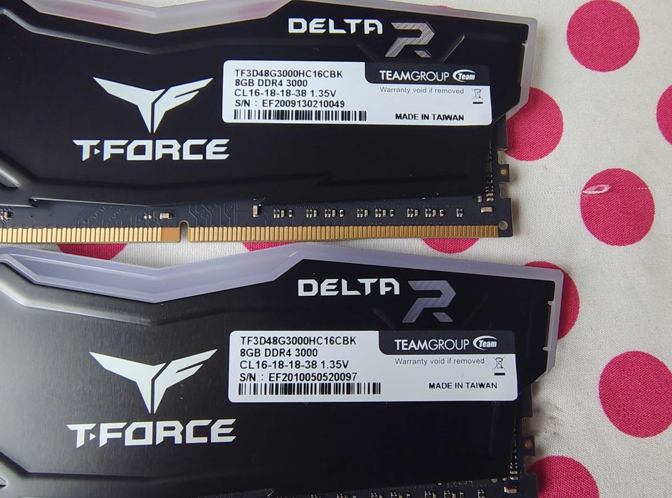 Memorie Ram Team Group T-Force RGB Black 32GB (4x8GB) DDR4 3000MHz.