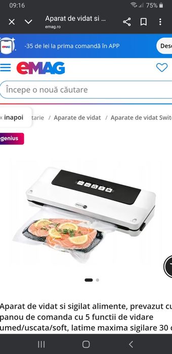 Aparat de vidat profesional nou