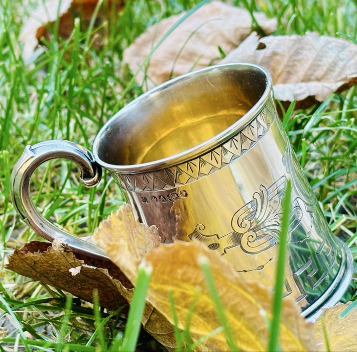 Cană Victoriană Argint 925 / 133g , anul 1868