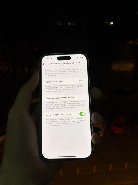 Vand iPhone 14 PRO 128 GB Silver 86% bateria sau schimb