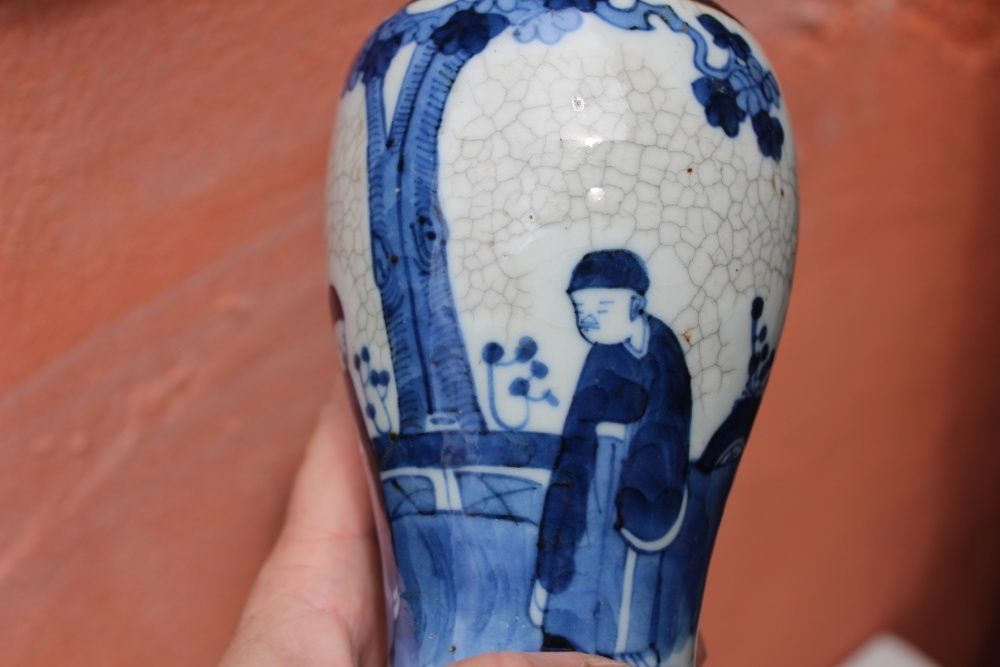 Pereche vaze portelan de colectie CHINA, cca 1870, secol 19, TONGZHI
