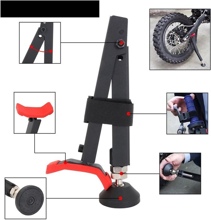 Suport de ridicare ZocoMoto, pentru motocicleta, Universal, Negru