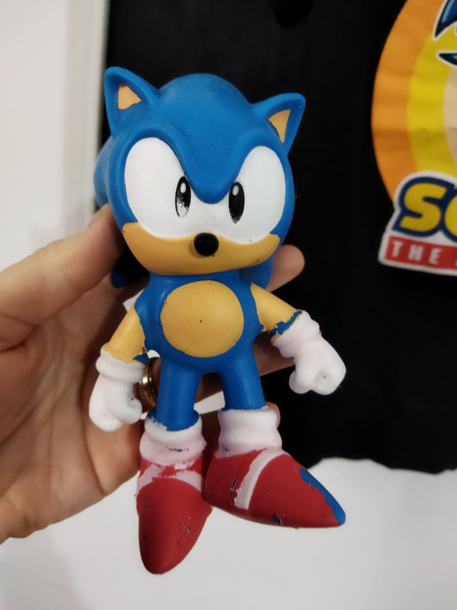 Tricou și jucărie cu Sonic băieți vârstă 5-6 ani mărimea 116