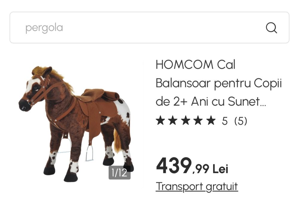 Calut balansoar jucarie