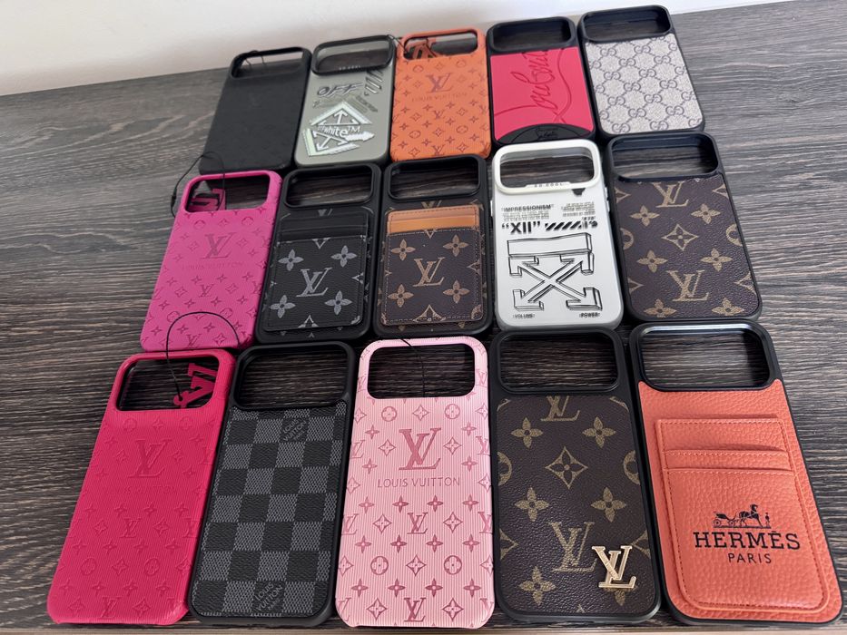 Husa Premium OffWhite Gucci LV Louboutin - iPhone 17 Pro Max 17 Pro  -