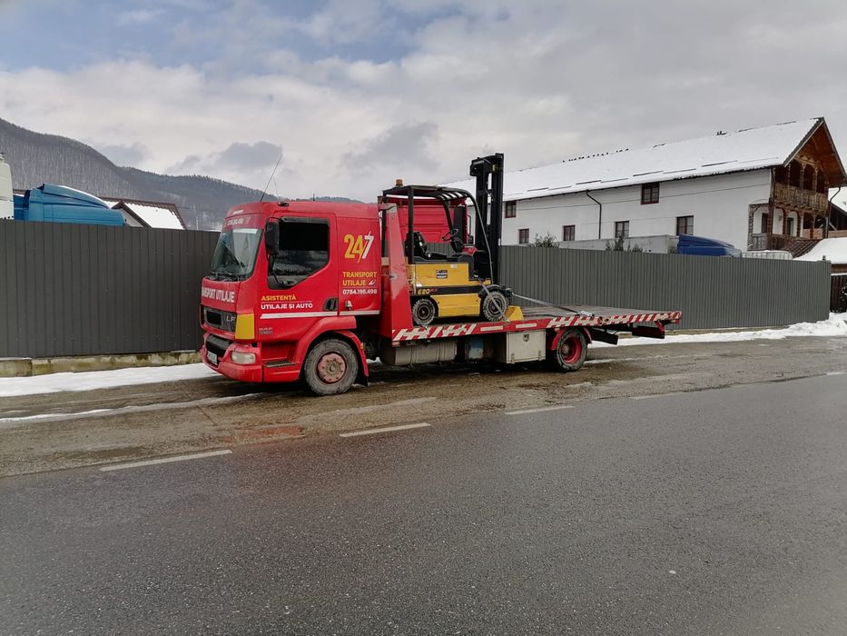 Transport utilaje - auto - asistență - tractări auto
