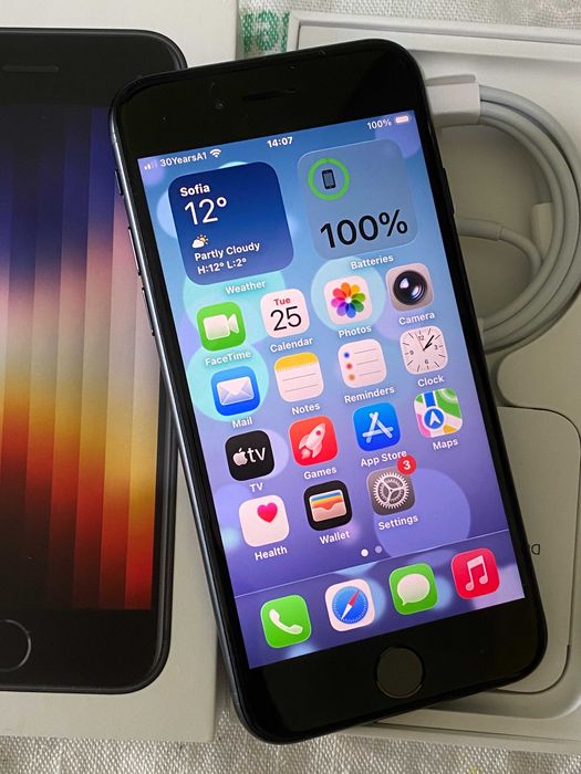 Apple iPhone SE 3rd Gen. 5G - 64GB - Midnight