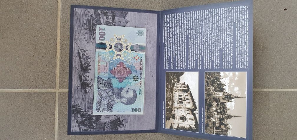Bancnotă  aniversară 185 de ani de la nașterea lui Carol 1