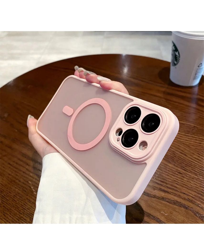 IPHONE 13/14/15/16/PRO/MAX/PLUS Husa Magsafe Protect Camera Colorata