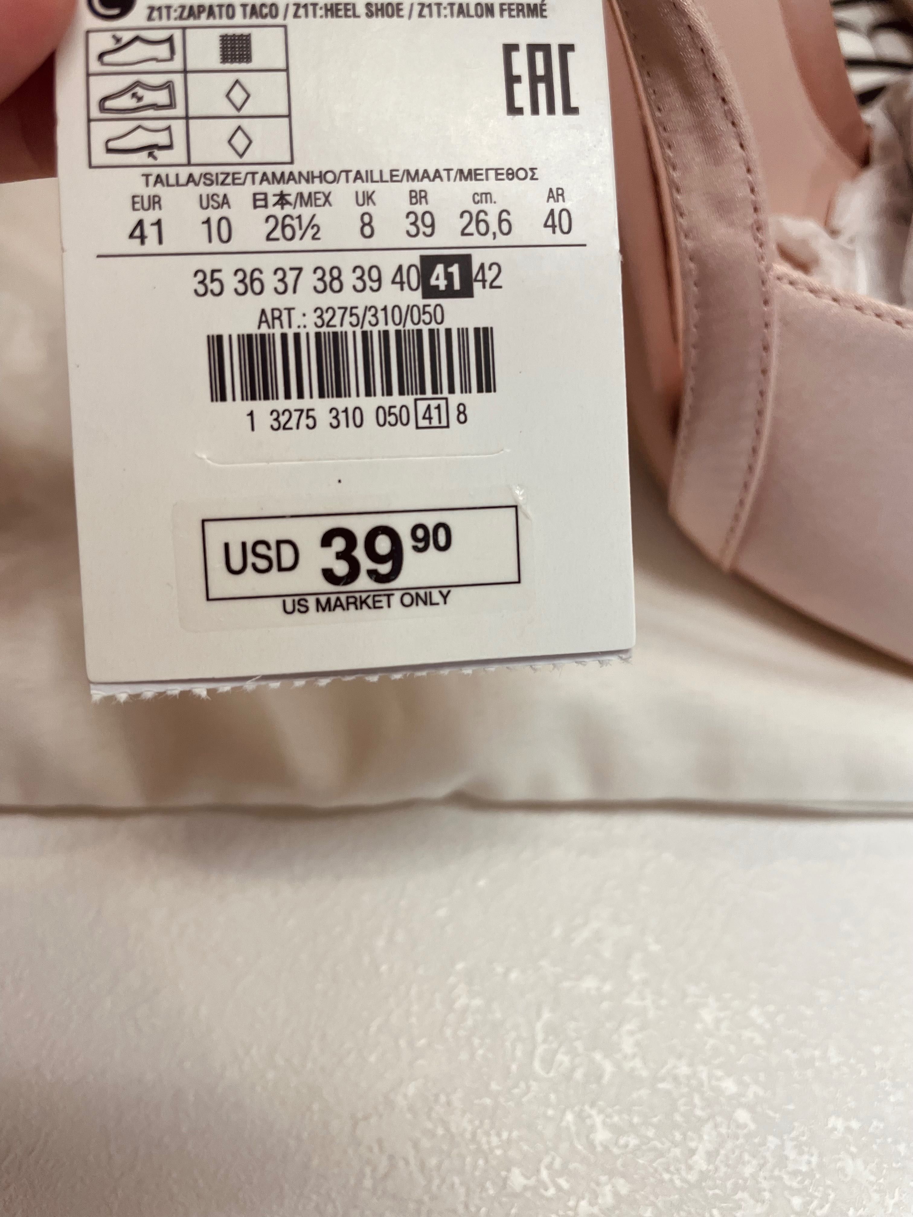 ZARA Дамски обувки на висок ток