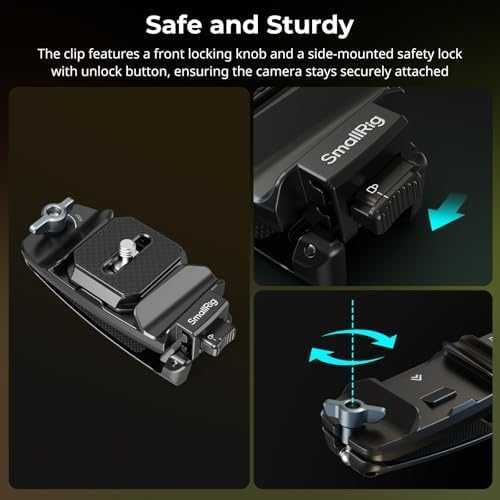 Нова SMALLRIG Стягаща Система за раница Камера с Плоча за Arca-Swiss