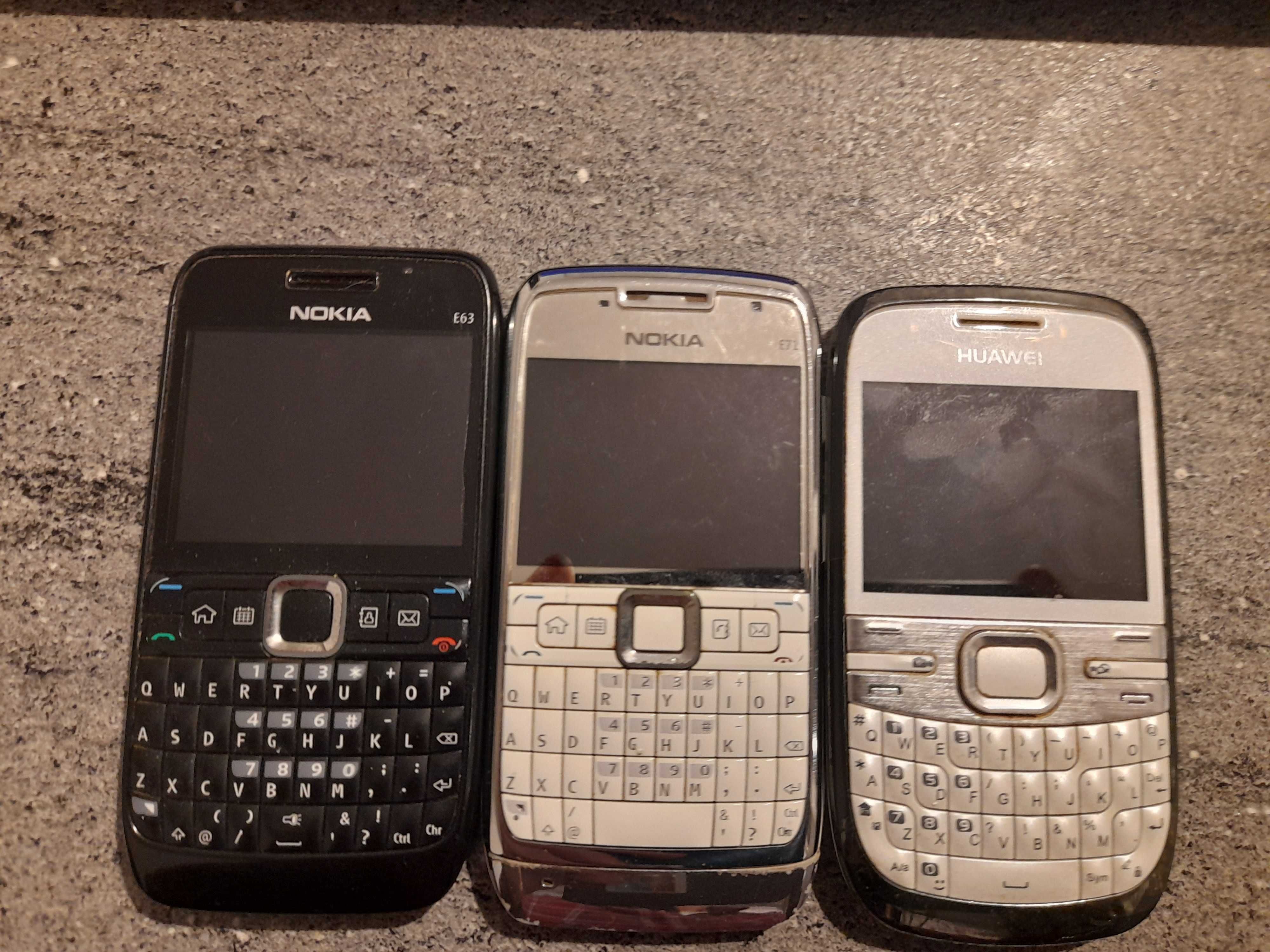 Nokia E63 + Nokia E71 + Huawei