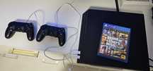 PlayStation 4 PRO cu 2 manete și joc gta 5 nou , har disk 1 tera