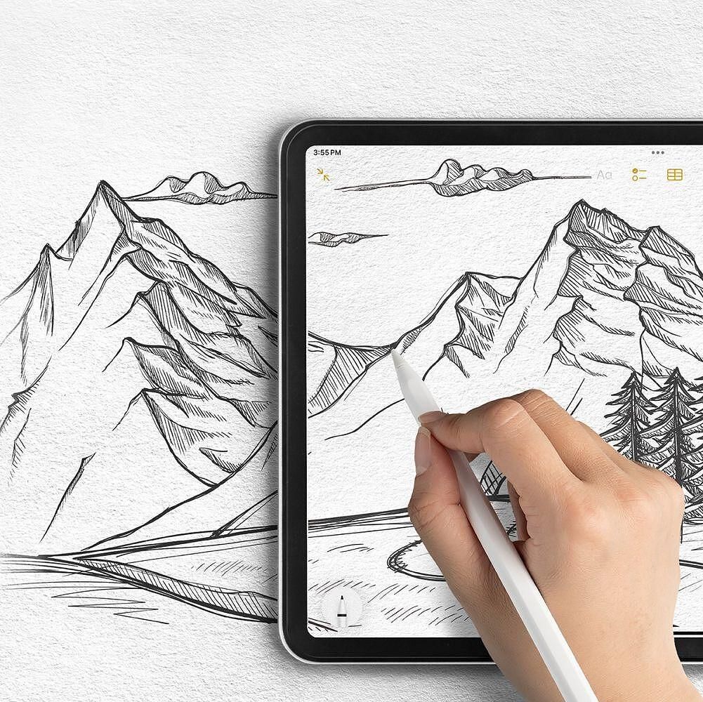 Протектор ringke paper touch 2 pack за ipad air 11 6 / 2024 clear