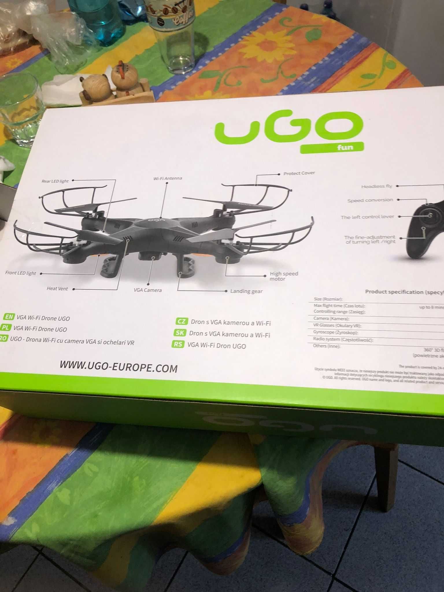 Drona cu camera si radio si ochelari 3D
