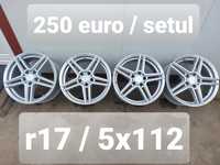 Jante aluminiu r17 / Audi Vw Skoda Seat Mercedes / 5x112