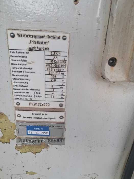 Freză Heckert FNW 32X500