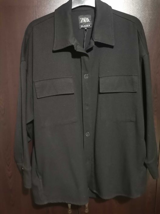 Овърсайз деним риза Zara