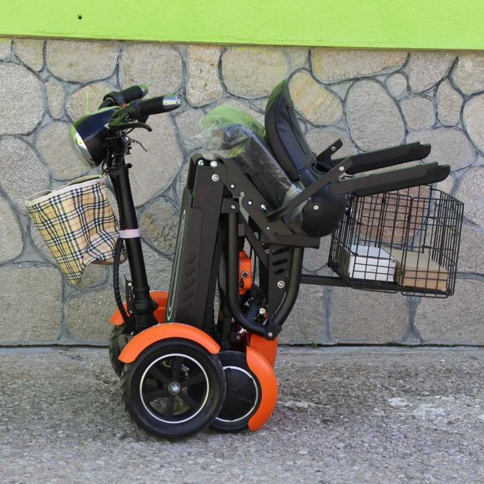 Сгъваема електрическа четириколка MaxMotors Orange