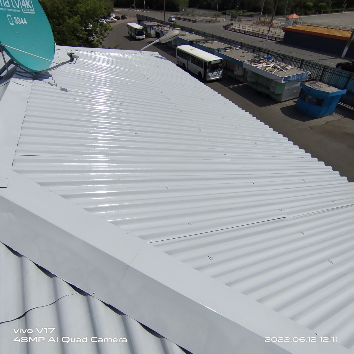 Покраска крыш заборов металлоконструкций зданий фасадов Караганда