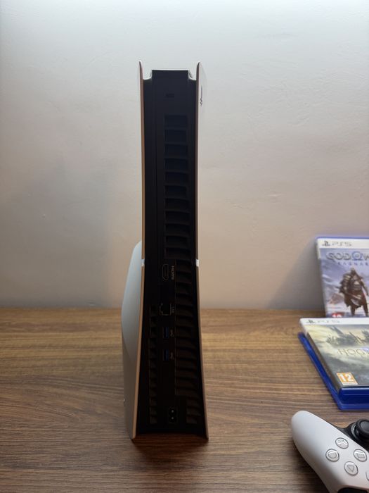 Playstation 5 Slim Disk PS5 + 2 DualSense Cotroller + FC24, God of War