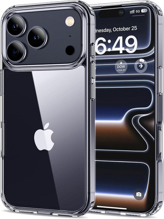 Прозрачен кейс space case за apple iphone 17 pro max