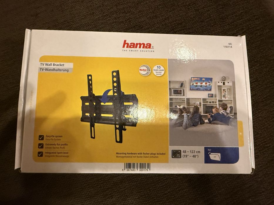 Hama Suport TV TILT, 1 stea, 200x200, 48-122 cm