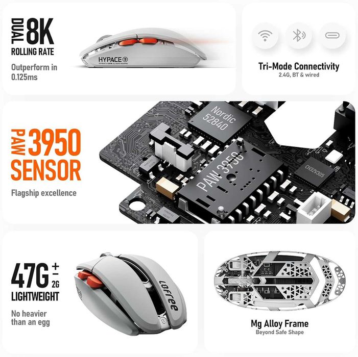 LOFREE Hypace Ultra Lightweight мишка (47g)