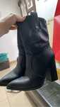 Botine toc gros negre