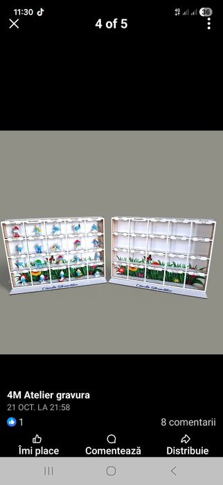 Căsuța strumfilor cutie