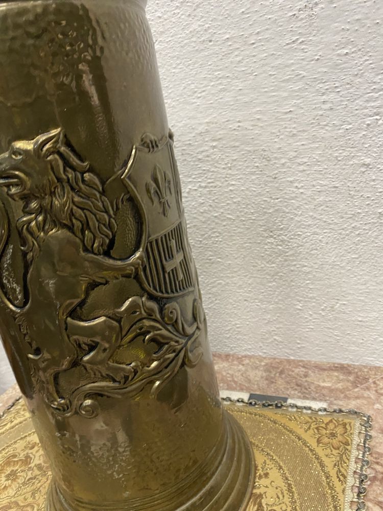 Кош за чадъри от месинг ваза за сухи цветя