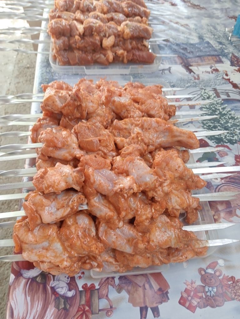 Шашлык на заказ вкусном  маринаде