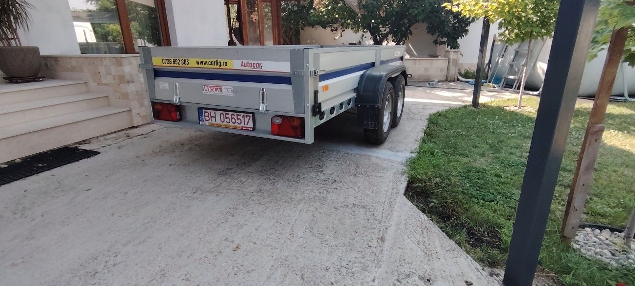 Remorcă cu sistem de frânare și ax dublu Willo