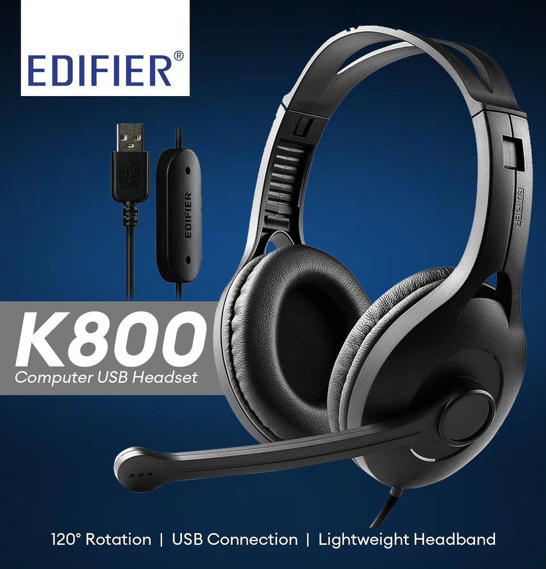 СКИДКА! Edifier K800 USB Проводные Наушники/Гарнитура для колл-центра