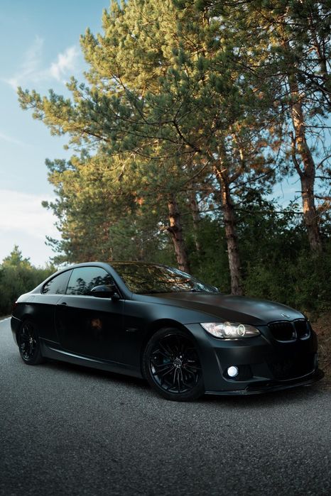Lip bara fata BMW Seria 3 E92 2005-2008 M-Performance negru lucios